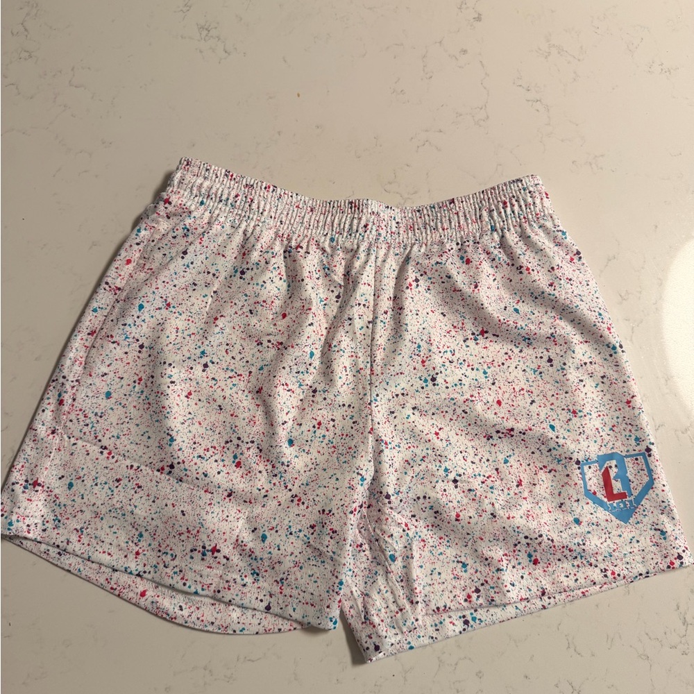 Men’s baseball 101 shorts splattered color